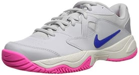 Nike Femme Nikecourt Lite 2 Chaussures de Tennis, Multicolore (Pure Platinum/Racer Blue/MTLC Platinum 1), 40.5 EU