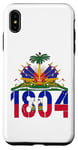 Coque pour iPhone XS Max Haïti Heritage Since 1804 Drapeau haïtien Jour Vintage