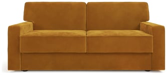 Jay-Be Linea Velvet 3 Seater Sofa Bed - Gold