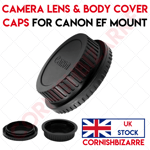 FOR CANON EF LENS & BODY COVER CAPS FOR EOS EF MOUNT - 5D 6D 77D 90D 250D 850D