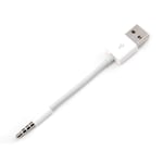 INECK® Cable adaptateur USB - Jack aux pour iPod
