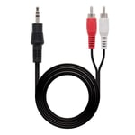 Nano Cable 24522 - COMMUTATEUR KVM - NanoCable 10.24.0310 - Câble Audio stéreo vers 2RCA, JACK3.5/M-2xRCA/M, 10mts