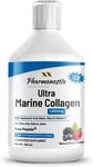 Marine Collagen Liquid 10000Mg Sugar Free Berry Flavour, Hydrolysed Peptides, Hy
