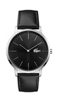Lacoste Analogue Quartz Watch for Men with Black Leather Strap - 2011016