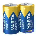Varta Longlife Power D-batterier, 2 st