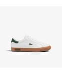 Lacoste Mens Powercourt Trainers in White Leather - Size UK 6