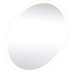 Geberit Option Round spejl med lys, dæmpbar, touch, Ø90 cm