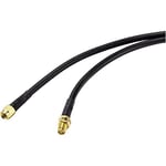 SpeaKa Professional Antenna Extension Cable [1x RP-SMA Male to 1x RP-SMA Female] 10.00 m Black