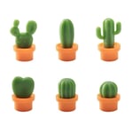 Kylskåpsmagneter - Kaktusar 6-pack Grön