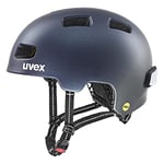 uvex City 4 MIPS - Lightweight City Bike Helmet for Men & Women - MIPS System - incl. LED Light - Deep Space Matt - 58-61 cm