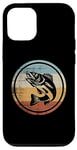Coque pour iPhone 12/12 Pro Poisson Doré Design Rétro Vintage Pêche