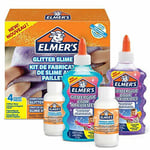 Elmerâ€™s Glitter Slime Kit with Purple & Blue Glitter Glue Plus 2 Bottles