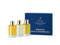 Essential Bath & Shower Oils Collection Set Aromatherapy Associates: De-Stress Mind, Shower Oil, 9 ml + Revive Morning, Grapefruit Oil, Cleansing and Hydrating, Shower Oil, For All Skin Types, 9 ml + Deep Relax, Cleansing and Hydrating, Shower Oil, For All Skin Types, 9 ml