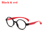 Children Eyeglasses Anti-blue Rays Glasses Anti-uv Radiation Black & Red