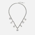 Marc Jacobs Mini Icon Silver-Plated Charm Necklace