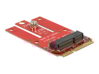 Delock Mini Pcie &Gt  M.2 Key E Slot - Lagringsenhet - M.2 - 1 Kanal - M.2-Kort - Pcie-Minikort