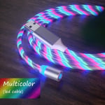 Colorful Streamer Magnetic Type C Micro Usb Cable Fast Charg