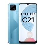 Realme C21 RMX3201 4G Dual 6.5" Unlocked Cross Blue 64GB New*1 Year UK Warranty