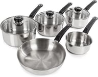 Morphy Richards 970002 Induction Frying Pan and Saucepan Set With 5 Piece 