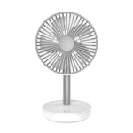 Desk Fan With Usb Handheld Electric Usb Fans Mini Portable Outdoor Fan With Rechargeable For Home And Travel-White_165*140 * 290Mm