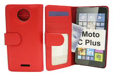 Plånboksfodral Moto C Plus (XT1723) (Röd)