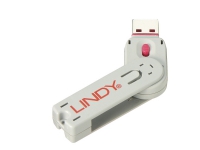 Lindy 40620, Nyckel till portblockerare, USB Type-A, Rosa, Akrylnitrilbutadienstyren (ABS), 1 styck, Polypåse