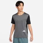 Nike Løpe t-skjorte Dri-FIT Trail Rise 365 - Grå/Sort/Hvit T-skjorter male