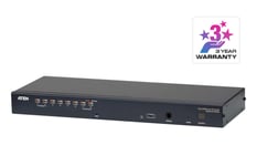 ATEN – KVM-switch, 1-8, 19" 1U, Ethernet cable, KVM Over the NET (KH1508AI-AX-G)