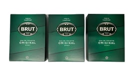 BRUT Original for Men 100 ml Eau de Toilette Spray TRIPLE PACK