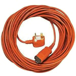 SPARES2GO Cable for Flymo Lawnmower BOSCH ROTAK 34 34R 36 36R Hedge Trimmer Metre Lead Plug (15m)