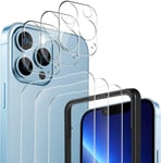 6-pack Skärmskydd iPhone 13 Pro + Ram Stark Härdat Glas C4U®