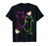 Kittens Cats Cats Hearts Valentine Valentine's Day Friends T-Shirt