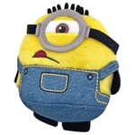Minions Squeeze N Sing Plush Soft Toy Press Tummy Laughter Music Sounds 12cm