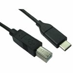 2m USB2.0 Type C to Type B Cable Print Printer Scanner Macbook Laptop Mac