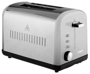 Tower 900W Infinity 2 Slice Toaster - Stainless Steel Kitchen Cooking Appliance