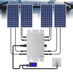 Micro Onduleur Solaire 1200W pour Raccordement au Reseau, MPPT, Onde Sinusoidale Pure, DC ¿¿ AC, Etanche