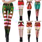 Laides jul yoga leggings byxor tights F L