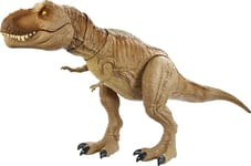 Jurassic World Rex Rugissement Feroce Tyrannosaure, Figurine Articulee de Dinosaure avec Fonctions Ataque, sons et Mouvements Realistes, Jouet pour Enfant, GRN70 Exclusivité sur Amazon