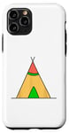 Coque pour iPhone 11 Pro Teepee Tent Camp Camping Cadeau Mignon Amérindien