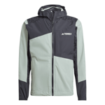 Adidas Adidas Men's TERREX Xperior Hybrid Rain Jacket Silver Green/Black M, Silver Green/Black