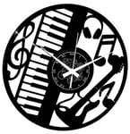Mécanisme Horloge Quartz OK888 Silencieux - Pour Horloge De Marée, Aiguille Métal Noir 68mm