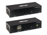 Tripp Lite USB C to HDMI over Cat6 Extender Kit with KVM Support, 4K 60Hz, 4:4:4, Transmitter/Receiver, USB, PoC, HDCP 2.2, up to 230 ft., TAA - Video/lyd-forlenger - HDMI, USB-C - over CAT 6 - opp til 70 m - TAA-samsvar - for P/N: B127A-010-H