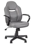 Argos Home Faux Leather Gaming Chair - Grey