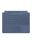 Microsoft Surface Pro Signature Keyboard - keyboard - with touchpad accelerometer Surface Slim Pen 2 storage and charging tray - QWERTY - Dutch - sapphire - Tastatur - Hollandsk - Blå