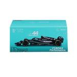 Véhicule Bburago 1/43 Racing 2023 Mercedes AMG F1 W14 E Performance avec casque Hamilton