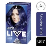 Schwarzkopf Live Intense Colour Permanent Hair Dye, U67 Blue Mercury