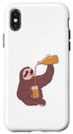iPhone X/XS Sloth throwing back the beers to no end Case