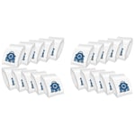 20 st Dammsugarpåsar Kompatibla med Gn 3D Dammsugare Complete C3, Complete C2, Classic C1, S400, S600, S800, S2