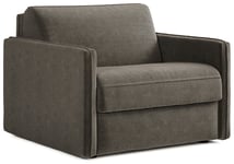 Jay-Be Slim Fabric Cuddle Sofa Bed - Pewter