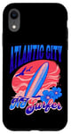 iPhone XR New Jersey Surfer Atlantic City NJ Surfing Beach Boardwalk Case
